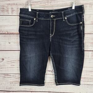 Silver Jeans Women's Dark Blue Jean Shorts